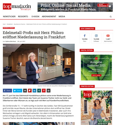 Edelmetall-Profis mit Herz - top Magazin Frankfurt