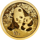 Gold China Panda 1 g - 2024