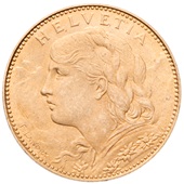 Gold Vreneli 10 Franken