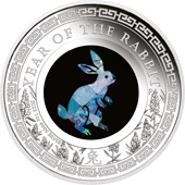 Silber Opal-Serie 1 oz PP - Jahr des Hasen 2023