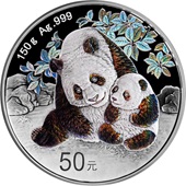 Silber China Panda 150 g PP - 2024