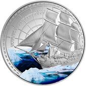 Silber Captain Cook - Antarctic Adventure 1 oz - 2023 - Etui