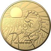 Gold Australia´s Most Dangerous - Desert Scorpion 1 oz - 2022 