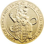 Gold The Queen´s Beasts 1/4 oz - Lion of England 2016