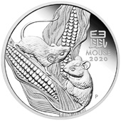 Silber Lunar III 1 oz Maus PP - Perth Mint 2020