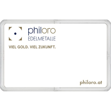 Goldbarren 0,5 g - philoro Geschenkkarte "Weihnachtskugeln"