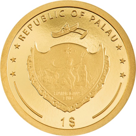 Gold Kleeblatt 1 g Palau - 2024