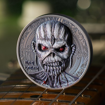 Silber Iron Maiden - The Book of Souls 2 oz - Antik Finish 2024