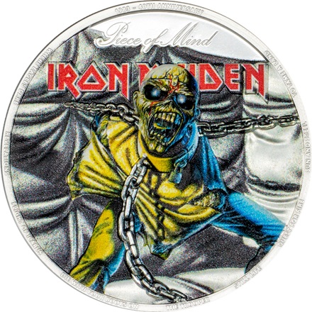 Silber Iron Maiden - Piece of Mind 2 oz PP - High Relief