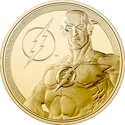 Gold Classic Superheroes 1 oz PP - The Flash