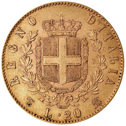 Gold Lira 20 Italien 