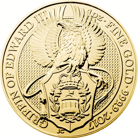 Gold The Queen's Beasts 1 oz - Griffin of Edward 2017