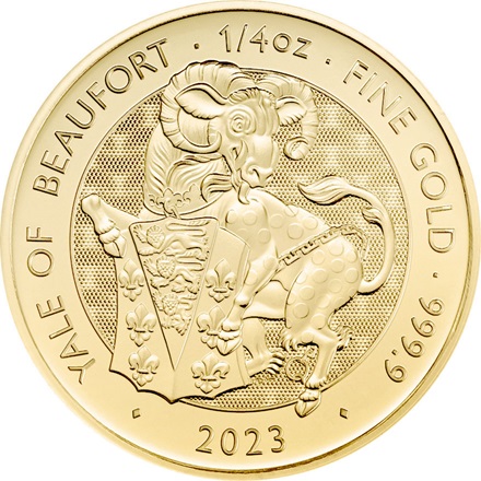 Gold Yale of Beaufort 1/4 oz - Royal Tudor Beasts 2023