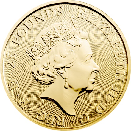 Gold The Queen´s Beasts 1/4 oz - Unicorn of Scotland 2018