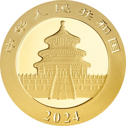 Gold China Panda 1 g - 2024