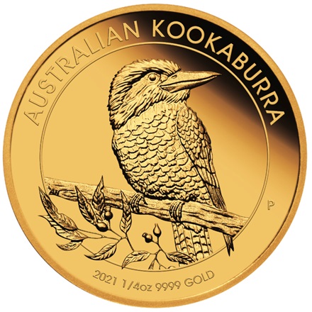 Gold Kookaburra 1/4 oz PP - 1. Ausgabe 2021