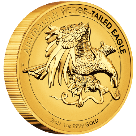 Gold Wedge Tailed Eagle 2021 - 1 oz - High Relief