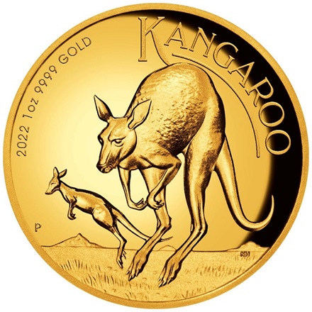Gold Känguru 1 oz PP - High Relief - 2022