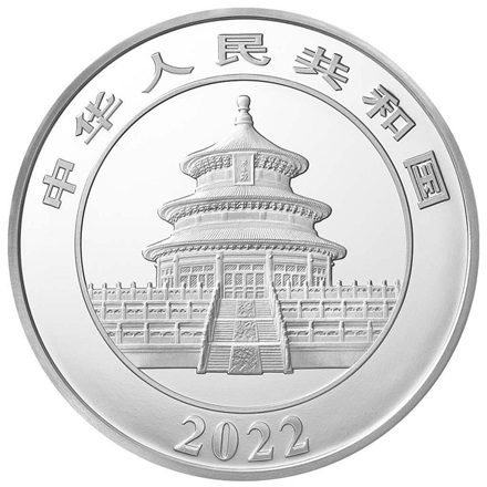 Silber China Panda 1000 g - 40. Jubiläum - PP - 2022