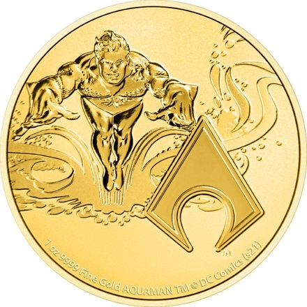 Gold DC Comics 1 oz - Aquaman