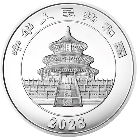Silber China Panda 1000 g PP - Irisierende Färbung 2023
