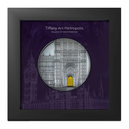 Silber Tiffany Art Metropolis - Palace of Westminster - 5 oz Black Proof - 2023