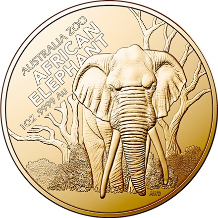 Gold African Elefant - Australia Zoo - 1 oz - RAM 2022