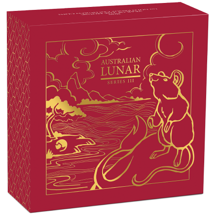 Gold Lunar III Maus 1 oz PP - coloriert 2020