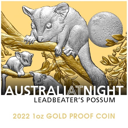 Gold Hörnchenbeutler 1 oz PP - platinbeschichtet - 2022