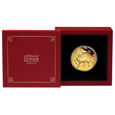 Gold Lunar III 1 oz Ochse PP - Perth Mint 2021