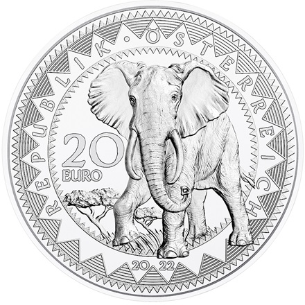 Silber Augen der Kontinente - Elefant PP - 2022