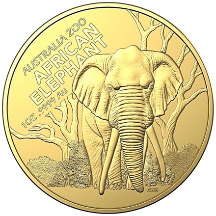 Gold Australia Zoo 1 oz - Elefant - RAM 2022