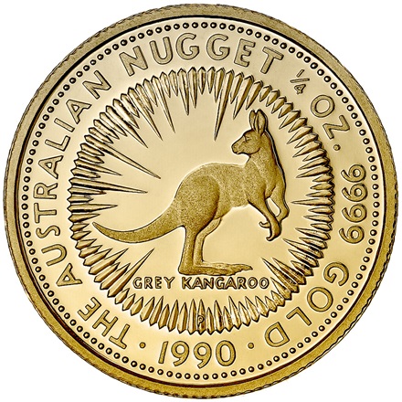 Gold Australian Nugget 1/4 oz - diverse Jahrgänge