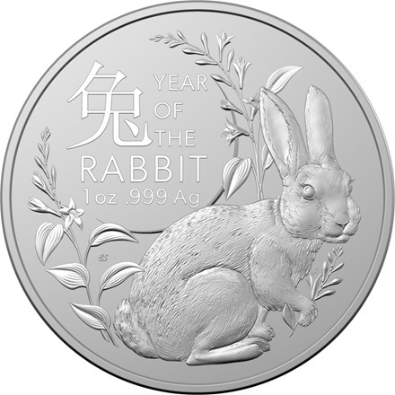 Silber Lunar 1 oz - Jahr des Hasen - RAM 2023