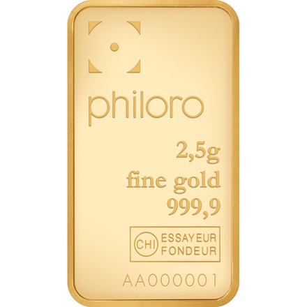 Goldbarren 2,5 g - philoro