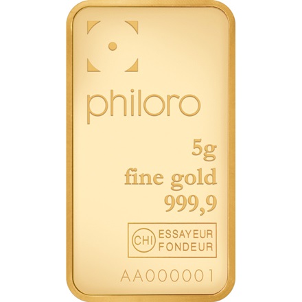 Goldbarren 5 g - philoro