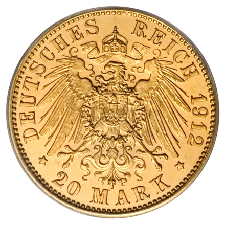 20 Mark Reichsgoldmünze - diverse Jahrgänge 